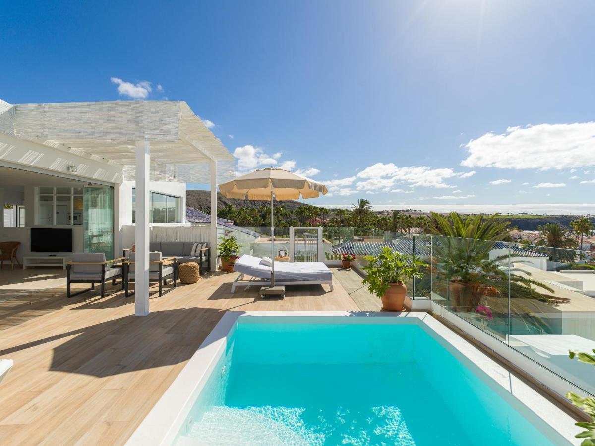 Pasitoblanco Porto Mare 7 Seaview Villa Private Heated Pool Pasito Blanco Exterior photo