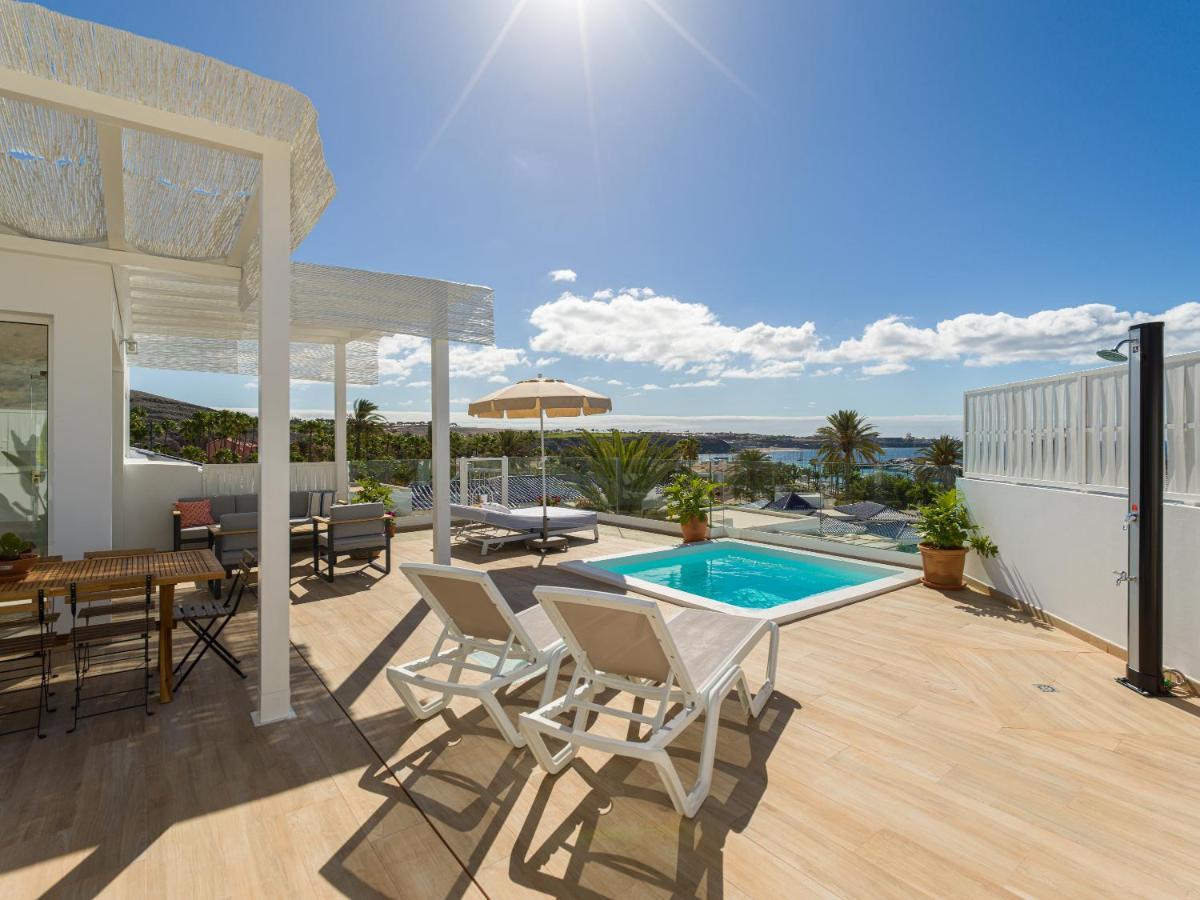 Pasitoblanco Porto Mare 7 Seaview Villa Private Heated Pool Pasito Blanco Exterior photo