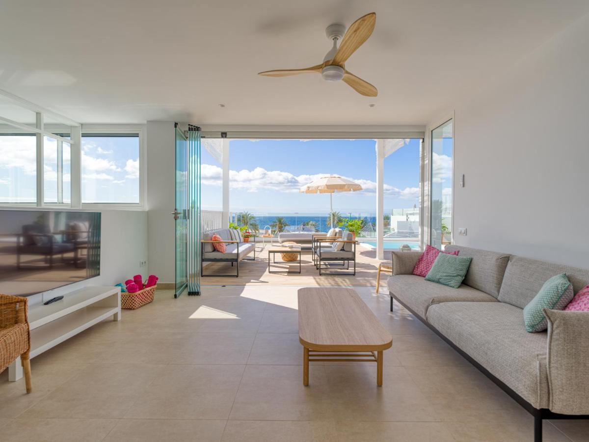 Pasitoblanco Porto Mare 7 Seaview Villa Private Heated Pool Pasito Blanco Exterior photo